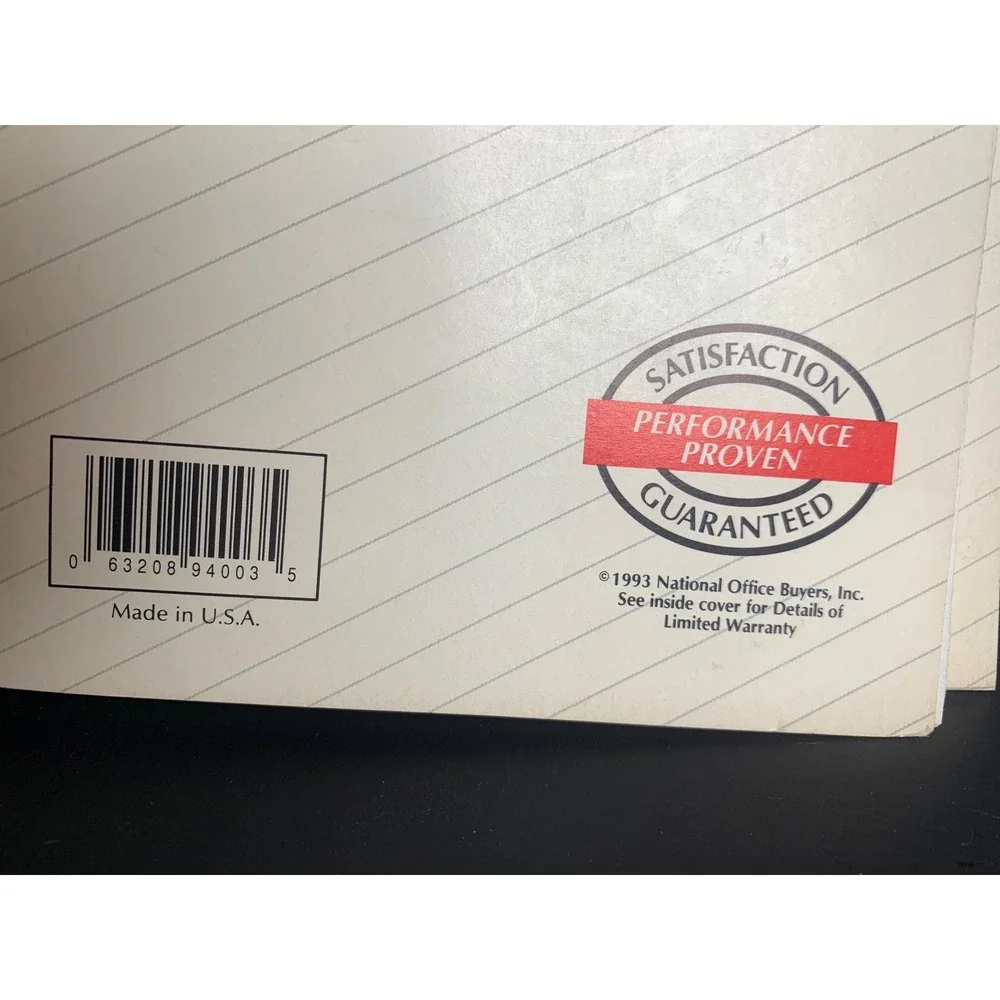Vintage Office City 94003 Phone Message Book 2-Part Carbonless Retro 90s Spiral